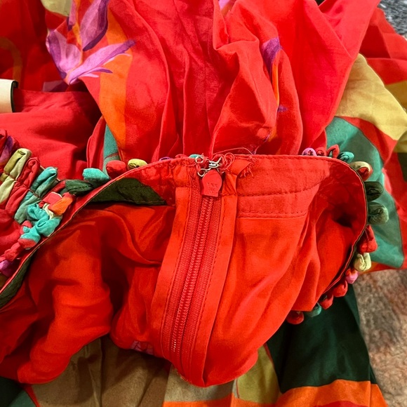 FARM RIO HELICONIA RED MINI DRESS - Picture 4 of 10